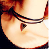 Leather Collar Necklace Double Egyptian Vintage Fashion Jewellery