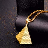 Egyptian Pyramids Pendant Men Stainless Steel