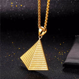 Egyptian Pyramids Pendant Men Stainless Steel