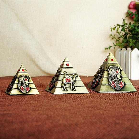 Egyptian Pyramid Alloy Pattern Home Decoration