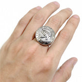 Men's Boys Egyptian Eye of Horus Ra Udjat Ring