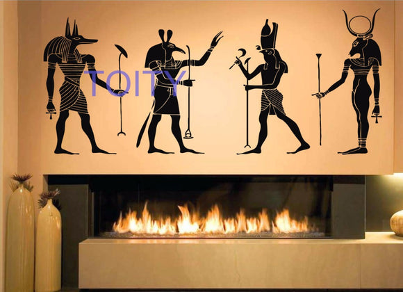 Egyptian Gods Wall Sticker Anubis Set Horus
