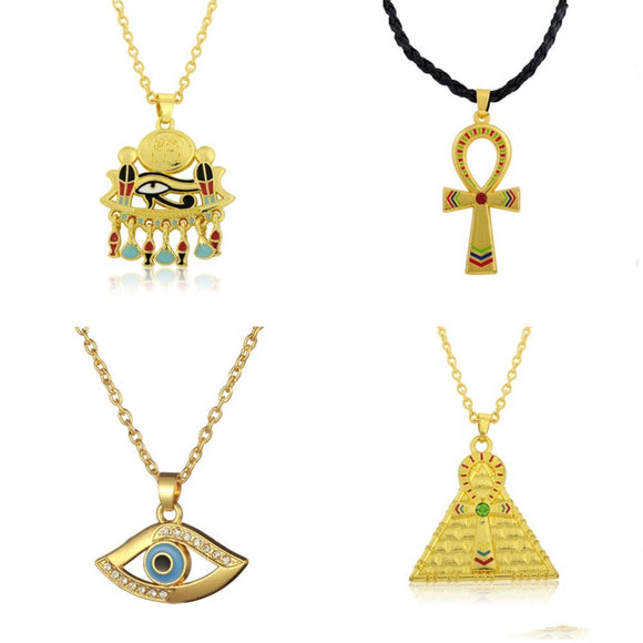 Ankh Pendant Cross Pyramid Evil Eye Of Horus Egyptian