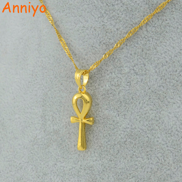 Egyptian Ankh Cross Pendant Necklace