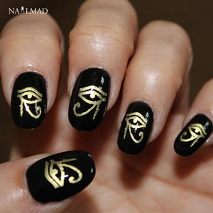 1 sheet NailMAD Horus Egyptian Nail Art Sticker Egyptian Eye of Horus 3D Nail Sticker Sphinx Nail Sticker