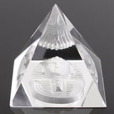 Egypt Egyptian Shape Clear Crystal Pyramid