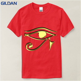 Tops Tees 100% Cotton Men's The Eye Of Horus Ra Egyptian