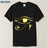 Tops Tees 100% Cotton Men's The Eye Of Horus Ra Egyptian