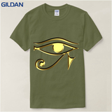 Tops Tees 100% Cotton Men's The Eye Of Horus Ra Egyptian