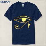 Tops Tees 100% Cotton Men's The Eye Of Horus Ra Egyptian