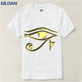 Tops Tees 100% Cotton Men's The Eye Of Horus Ra Egyptian