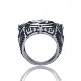 Men's Stainless Steel Ring Egyptian Pharaohs Eye of Horus