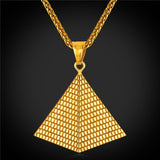 Egyptian Pyramids Pendant Men Stainless Steel
