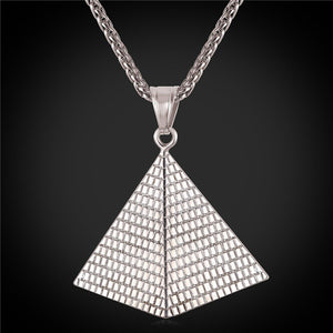 Egyptian Pyramids Pendant Men Stainless Steel