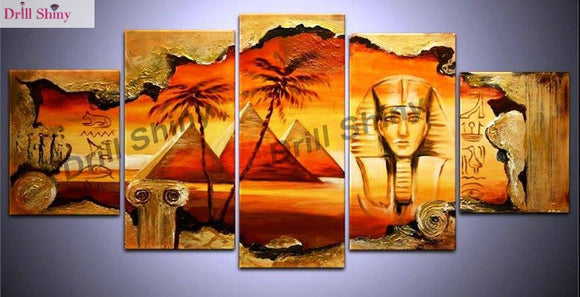 5PCS DIY Diamond Painting Landscape Egyptian