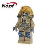 Single Sale Pharoah's Medieval Egyptian Mummy Super Heroes Action Figures Building Blocks Collection Toys for children