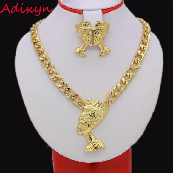Egyptian Queen Nefertiti Pendant Gold