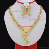 Egyptian Queen Nefertiti Pendant Gold