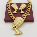 Egyptian Queen Nefertiti Pendant Gold