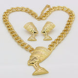 Egyptian Queen Nefertiti Pendant Gold