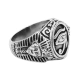Egyptian Eye of Horus Ra Udjat Amulet Ring