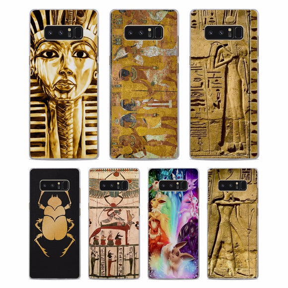 queen egyptian ramses King Tut Pattern Clear hard Phone Case