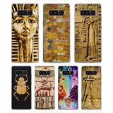 queen egyptian ramses King Tut Pattern Clear hard Phone Case