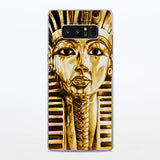 queen egyptian ramses King Tut Pattern Clear hard Phone Case