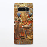 queen egyptian ramses King Tut Pattern Clear hard Phone Case