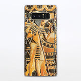 queen egyptian ramses King Tut Pattern Clear hard Phone Case