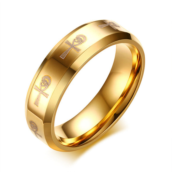Men's Ankh Egyptian Cross Ring for Men