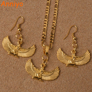 Fab Egyptian Goddess Necklace Earrings sets