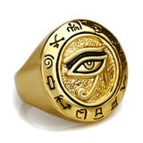 Men's Egyptian Eye of Horus Ra Udjat Talisman Ring