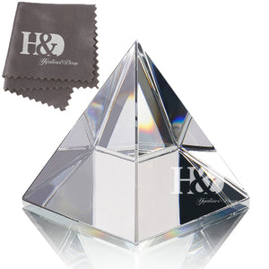 2.4'' Egypt Egyptian Shape Crystal Pyramid Ornament