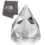 2.4'' Egypt Egyptian Shape Crystal Pyramid Ornament