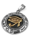 Egyptian Eye of Horus Ra Udjat Talisman Biker Pendant