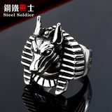 steel soldier Egyptian mythology Anubis rings