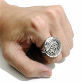 Men's Egyptian Eye of Horus Ra Udjat Talisman Ring