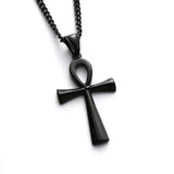 Egyptian Life Cross Pendant Hip-hop Necklace