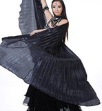 Dance Fairy Belly Dance Silk-like Transparent Isis Wings With Sticks Egyptian 360 Degrees Wing Black Orange Pink Free Shipping