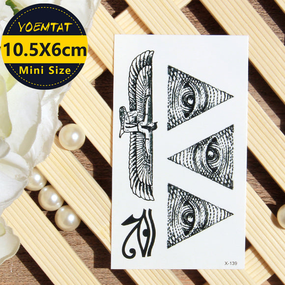 Waterproof Temporary Tattoos stickers Egyptian goddess tattoo