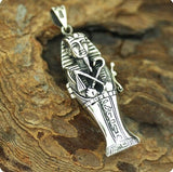 1pcs Egyptian Silver King Tutankhamen Locket ,Fortune, Pharaoh,Mummy