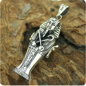 1pcs Egyptian Silver King Tutankhamen Locket ,Fortune, Pharaoh,Mummy