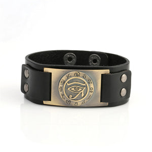 Ancient Egyptian Myths Isis Leather Bracelets Eye of Horus