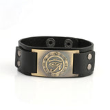 Ancient Egyptian Myths Isis Leather Bracelets Eye of Horus