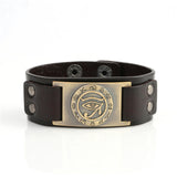 Ancient Egyptian Myths Isis Leather Bracelets Eye of Horus