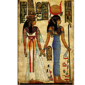 "Egyptian murals" Embroidery Cross Stitch Mosaic Rhinestone home Decor