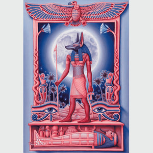 " Egyptian god" 3D Embroidery Cross Stitch Mosaic Rhinestone Decor