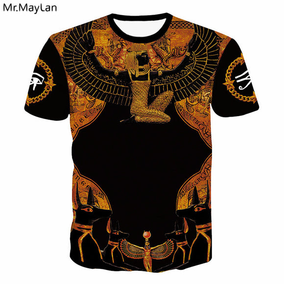 Ancient Egyptian Pharaoh Print 3D Men T-shirt