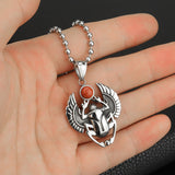 Punk Amulet Pendant Egyptian Scarab Rebirth